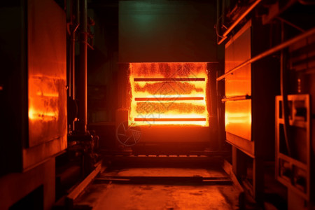 工业窑炉炉子和窑炉的特写镜头背景