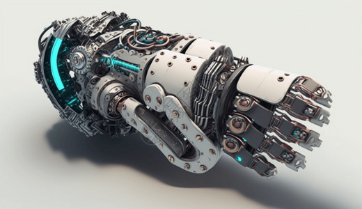 3D动漫机器手臂背景