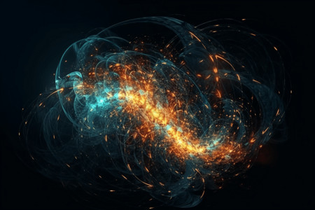 科幻宇宙粒子背景图片