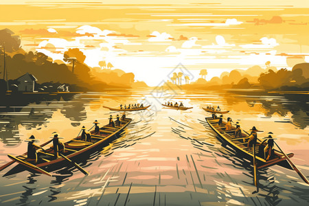 龙舟比赛背景图片