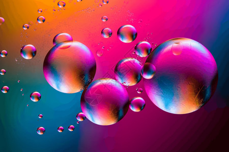 粉色的水泡沫背景图片