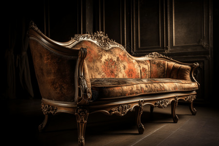 欧式古董椅子古董沙发背景