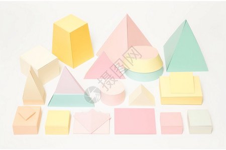 折纸元素彩纸元素集背景