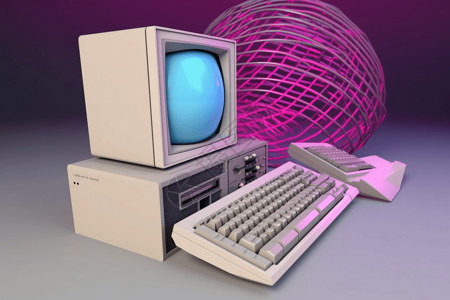 3d模型复古电脑图片