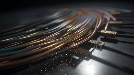 金属材料光纤电缆设计图设计图片