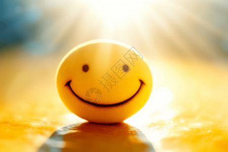 太阳表情阳光与微笑背景