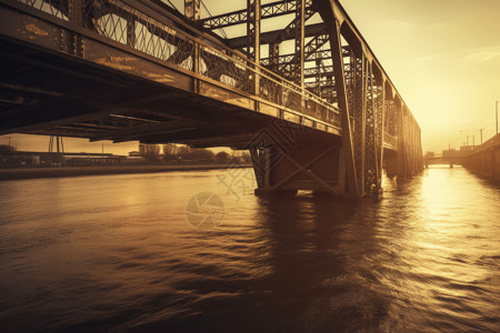 钢桥背景图片