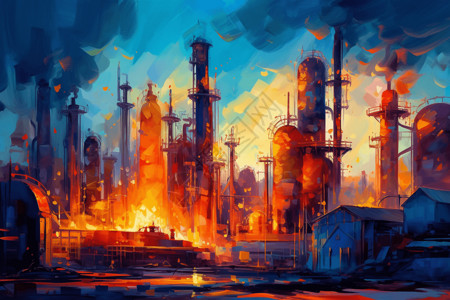 石油工业技术背景图片