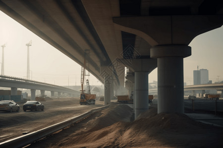 高速公路立交施工图图片