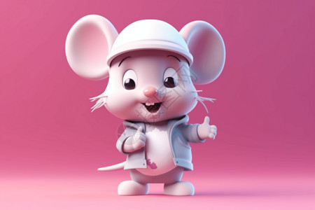 一只可爱迷人的小老鼠图片