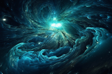 神秘的流体星系背景图片