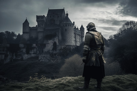 哥特式城堡反派巫师高清图片