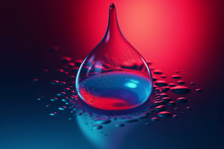 水素材动态液滴流体设计图片