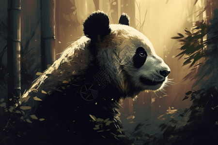 落魄狼狈的熊猫图片