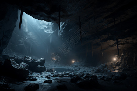 恐怖瘆人的洞穴图片