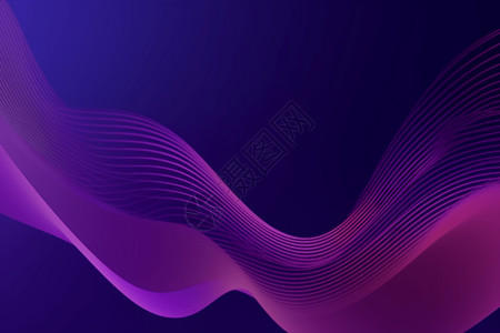 紫色动态波创意背景背景图片