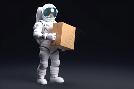 3d渲染宇航员交付包插图设计图片