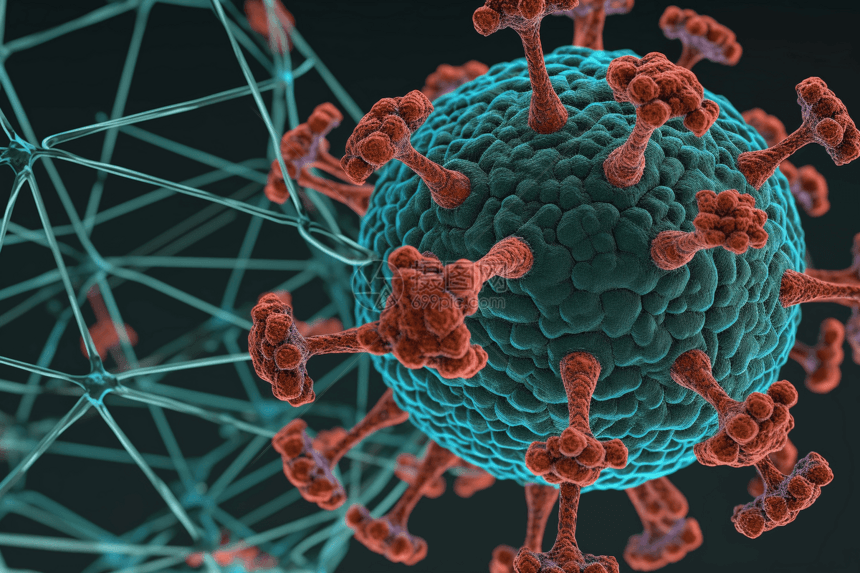 医疗病毒建模图片