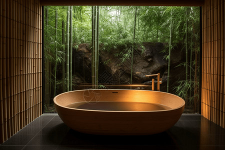 洗浴按摩日式浸泡浴缸设计图片