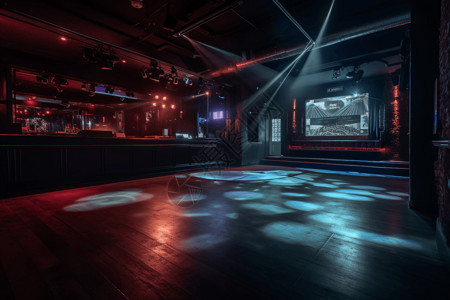 酒吧舞台俱乐部的内部设计图片