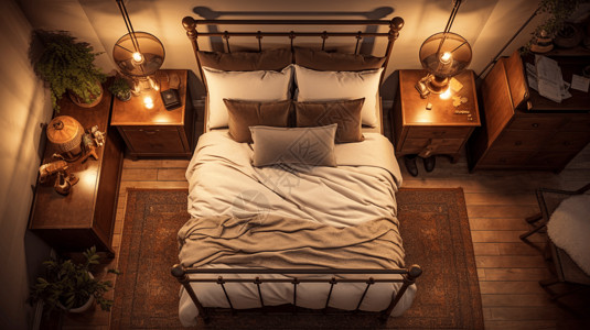 温馨舒适的卧室高清图片