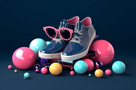 彩色鞋子有创意的鞋子设计图片