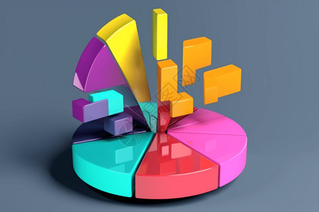 3d饼图饼图立体高清图片