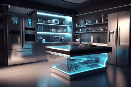 高和矮高智能化厨房设计图片