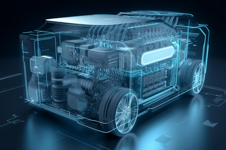 氢动力汽车替代燃料源高清图片
