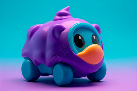 紫色小象玩具有眼睛的儿童创意玩具设计图片