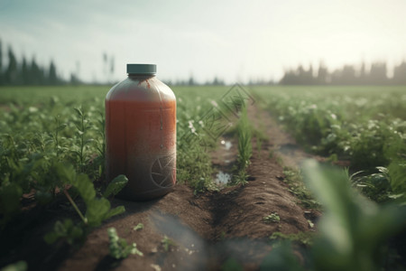 农药瓶农作物使用的农药背景