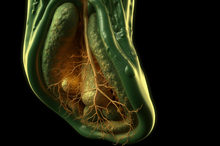 器官功能清晰的胆囊结构设计图片