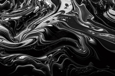 川流不息的黑白流体背景图片