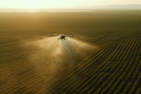 无人机施肥场景图片