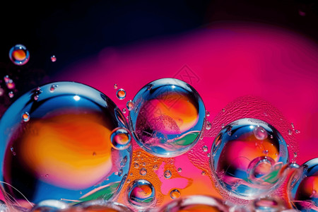 彩色水泡泡水泡泡的高清插画