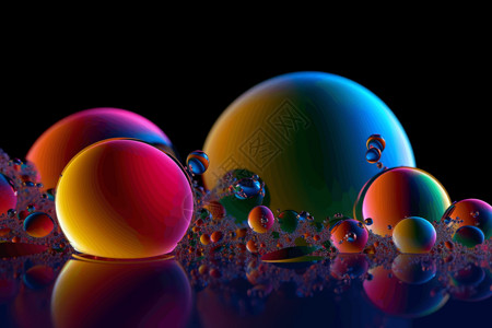 彩色的肥皂泡泡粉色的肥皂泡泡插画