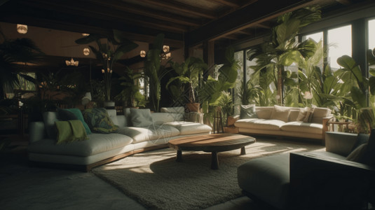 热带植物的家居设计图片