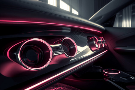 音响控制台未来汽车时尚的音响设计图片