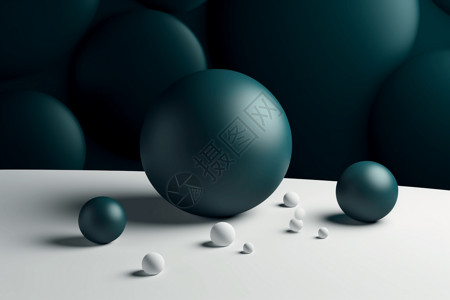 黑色几何球体球体几何形状背景背景