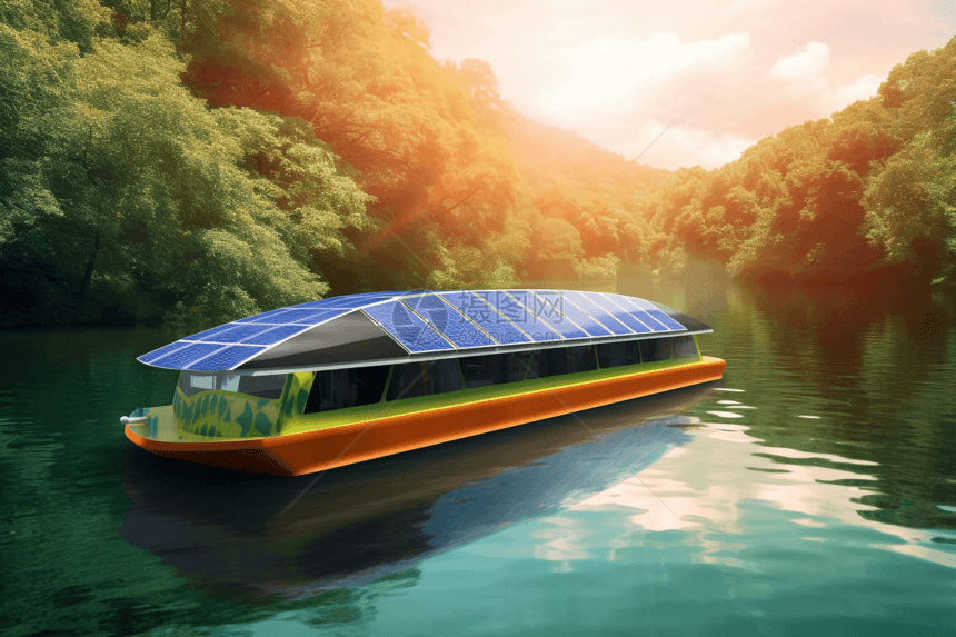 太阳能电能存储船图片