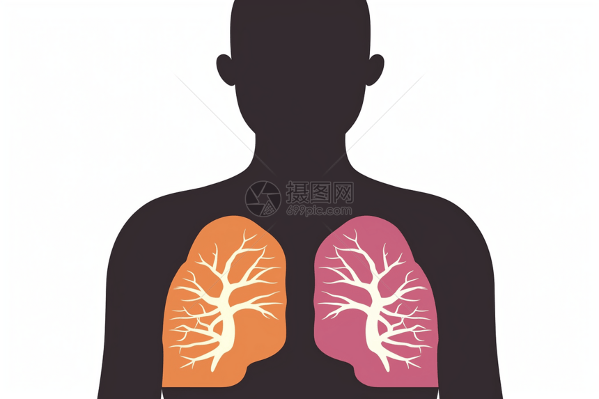 肺人类图标图片
