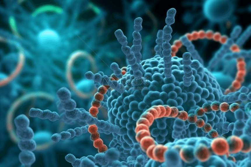 链球菌病毒背景图片