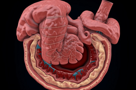 人体肠道系统图片