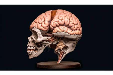 大脑解剖图背景图片