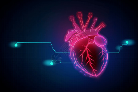 心脏技术背景图片