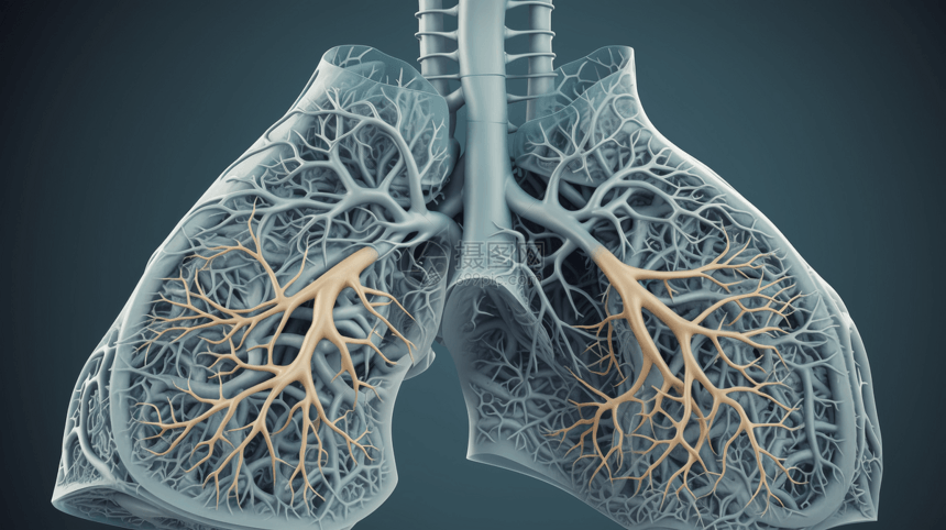 肺部系统模型图片
