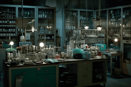 化学实验室背景图片