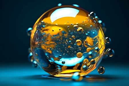 玻璃球气泡图片