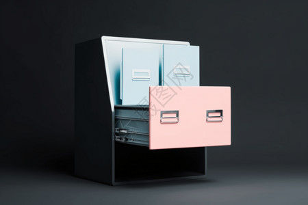 免抠储纳盒小型收纳柜设计图片