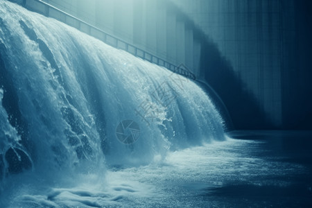 水电安装水电大坝侧视图设计图片